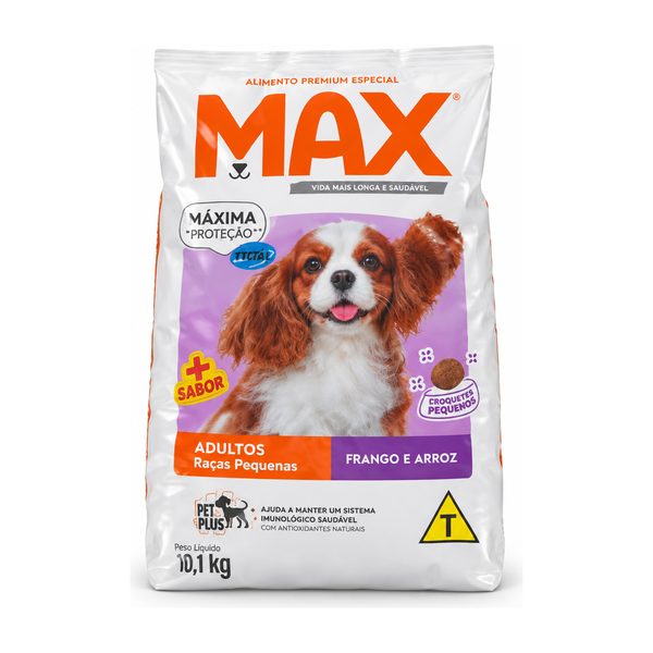 Al. Cães Max Fil.R.Pequenas 10,1kg Frango e Arroz