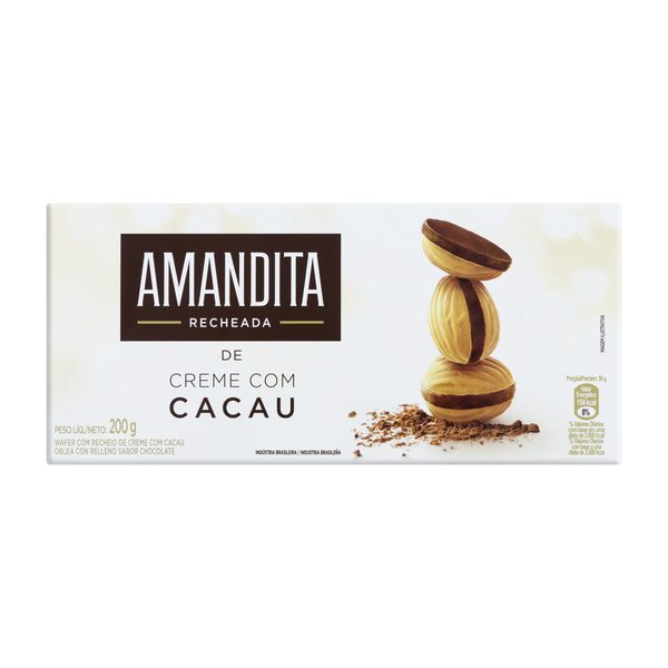 Recheada de Creme com Cacau