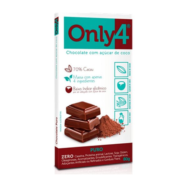 Chocolate com açúcar de coco