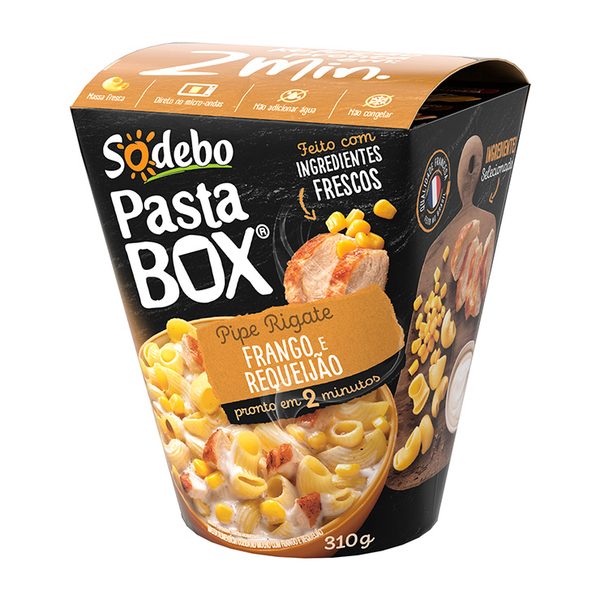 Pasta Box Pipe Rigate Frango e Requeijão