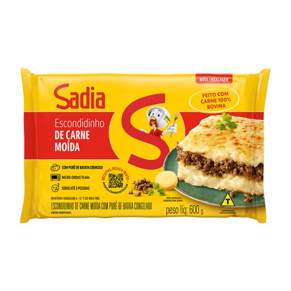 Escondidinho Carne Moída Sadia Pacote 600g