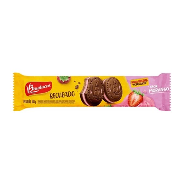 Biscoito Recheado sabor Morango