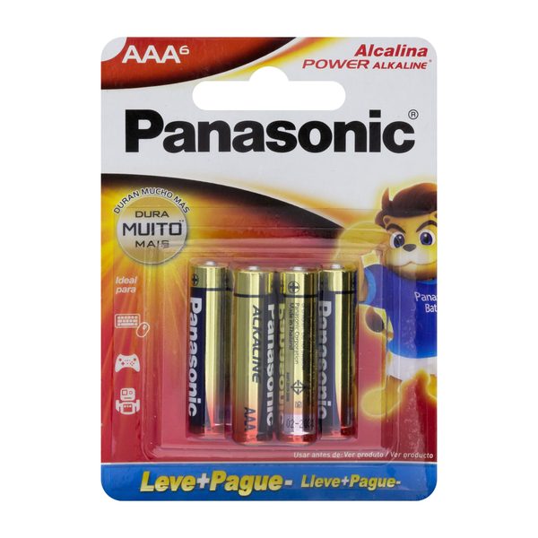 Pilhas AAA Alcalinas Panassonic 6 uni