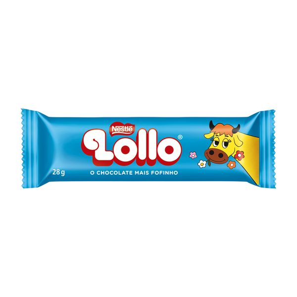 Bombom Chocolate Recheio Leite Maltado Lollo Pacote 28g